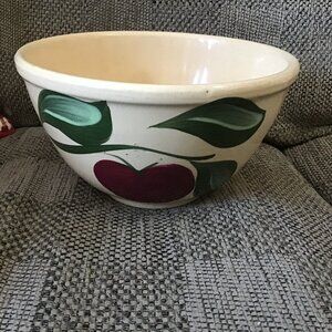 Vintage Watt #7 Bowl - Lange's Advertising - Iowa Advertising Bowl - Nice Bowl